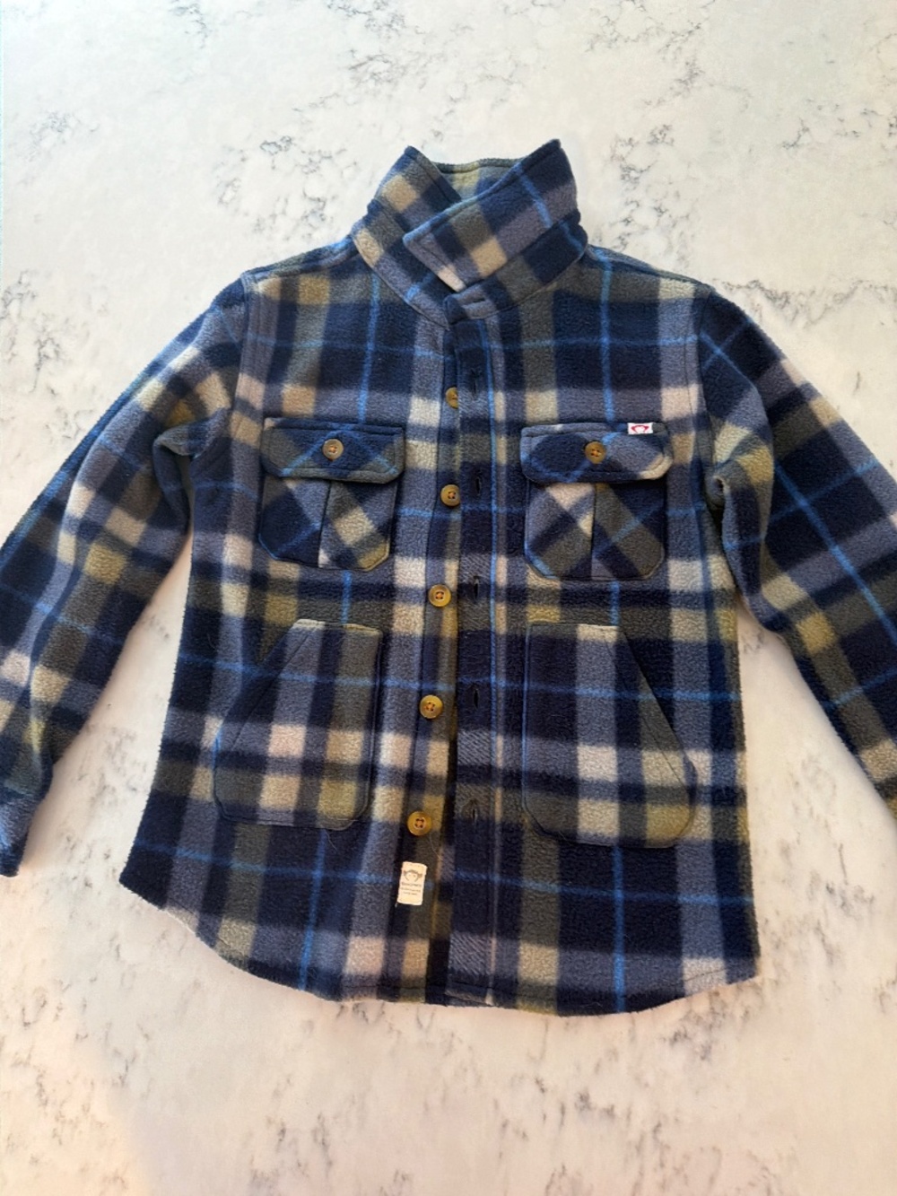 Appaman Boys Fleece Button Down Shirt Jacket